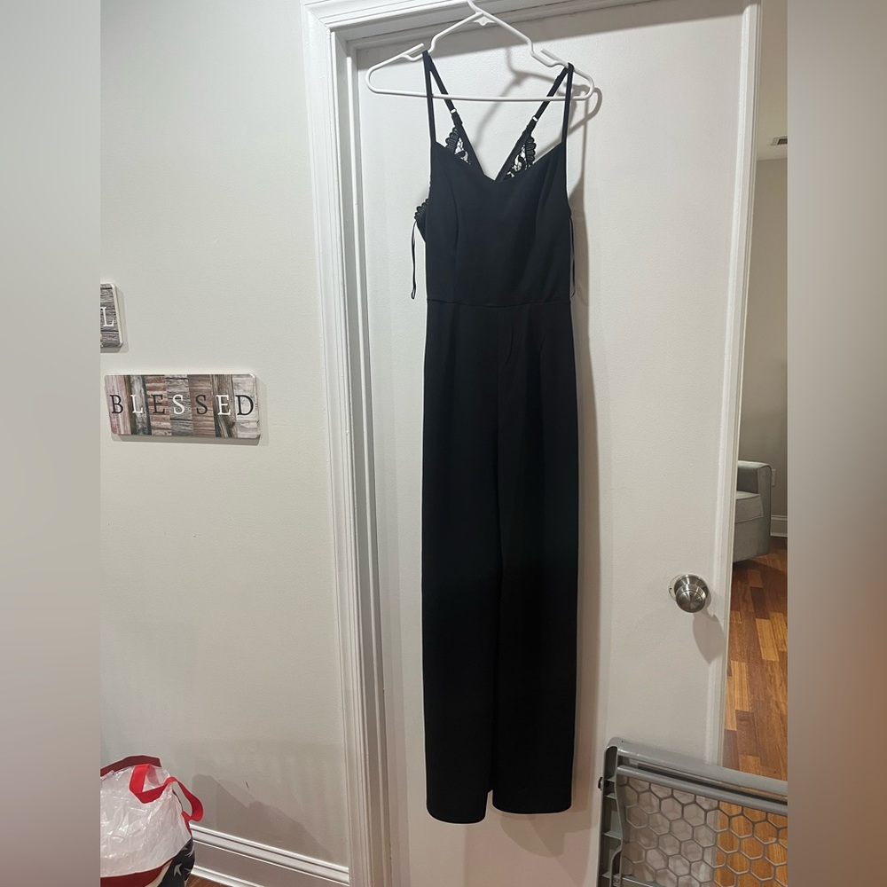 Miami Black Jumpsuit Lace Back